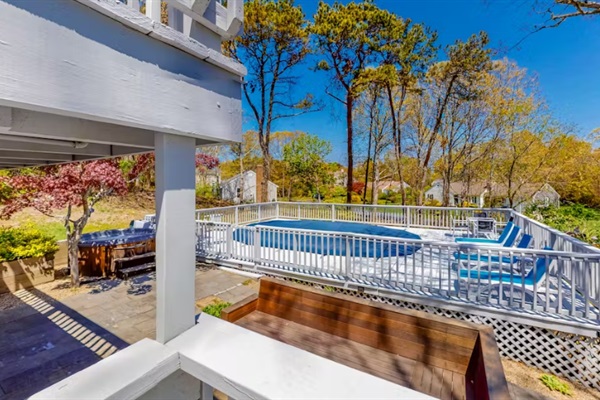 Our house features the perfect combo—an inviting pool and a relaxing hot tub!