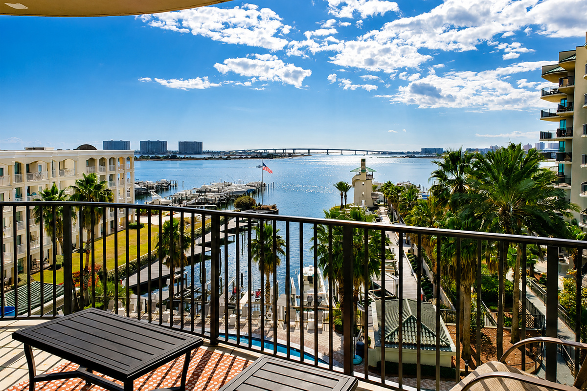 balcony view of the Orange beach Pass