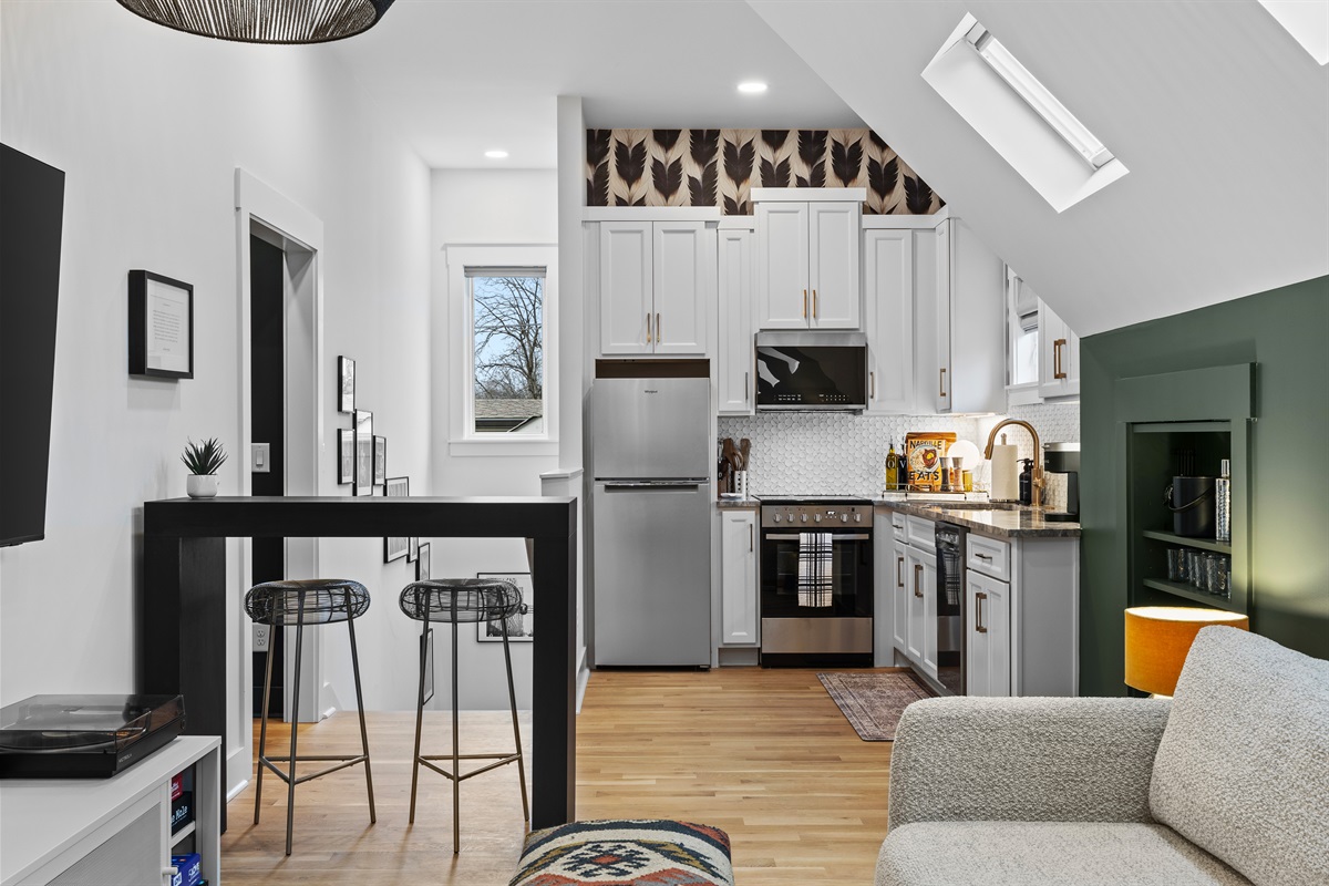 Well stocked and well laid out for short stays or extended visits.