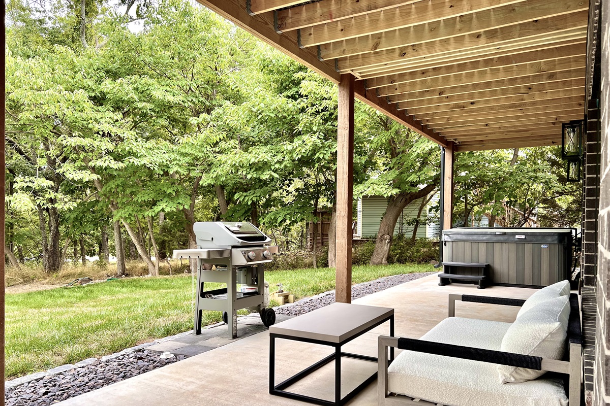 Lower back patio