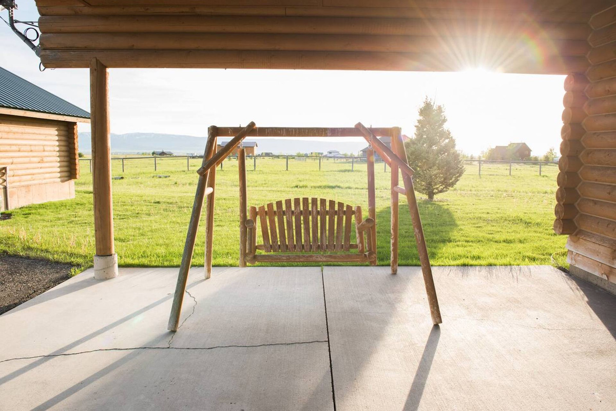 Enjoy the beautiful sunset from the patio at the end of the day.