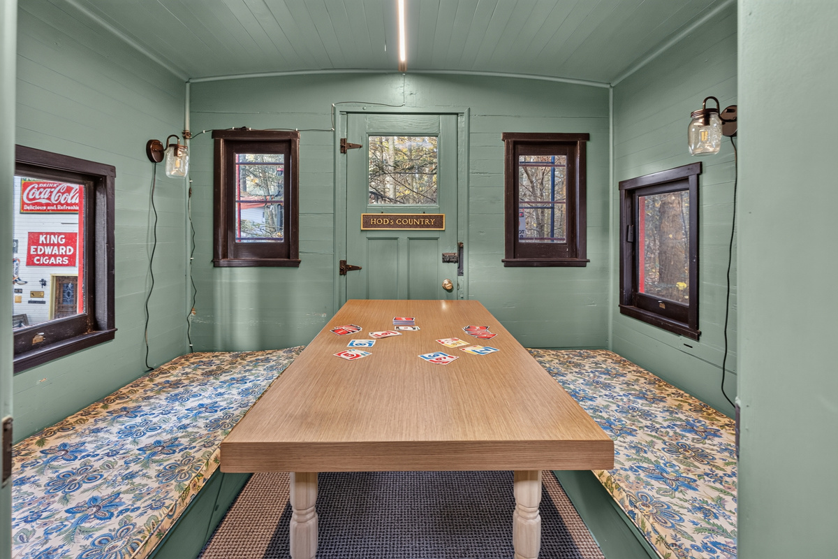 Train converted into home- dining area