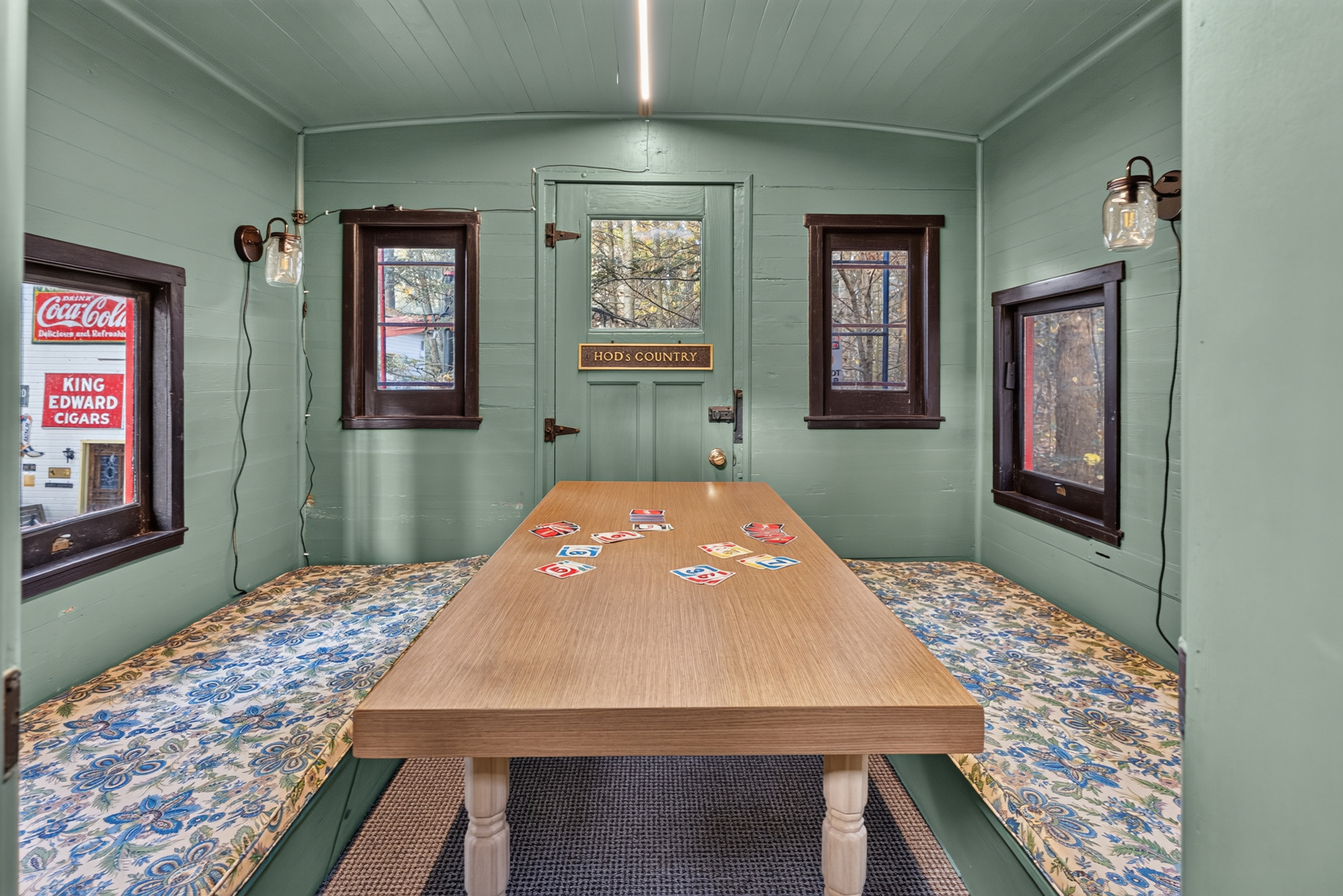 Train converted into home- dining area