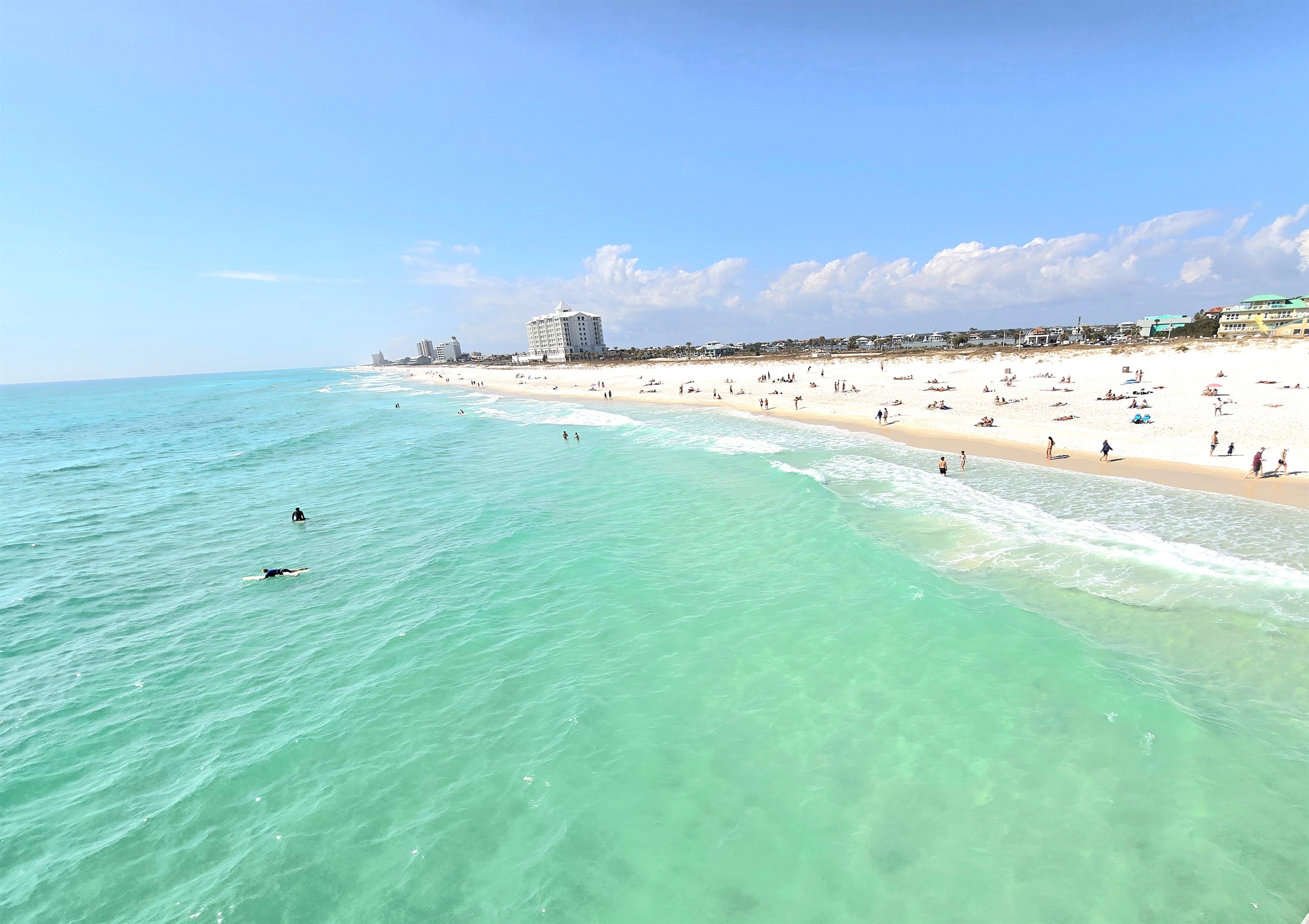 BEAUTIFUL TURQUOISE BEACHES OF PENSACOLA BEACH.  THE SOFTEST WHITEST SAND YOU'LL FIND!