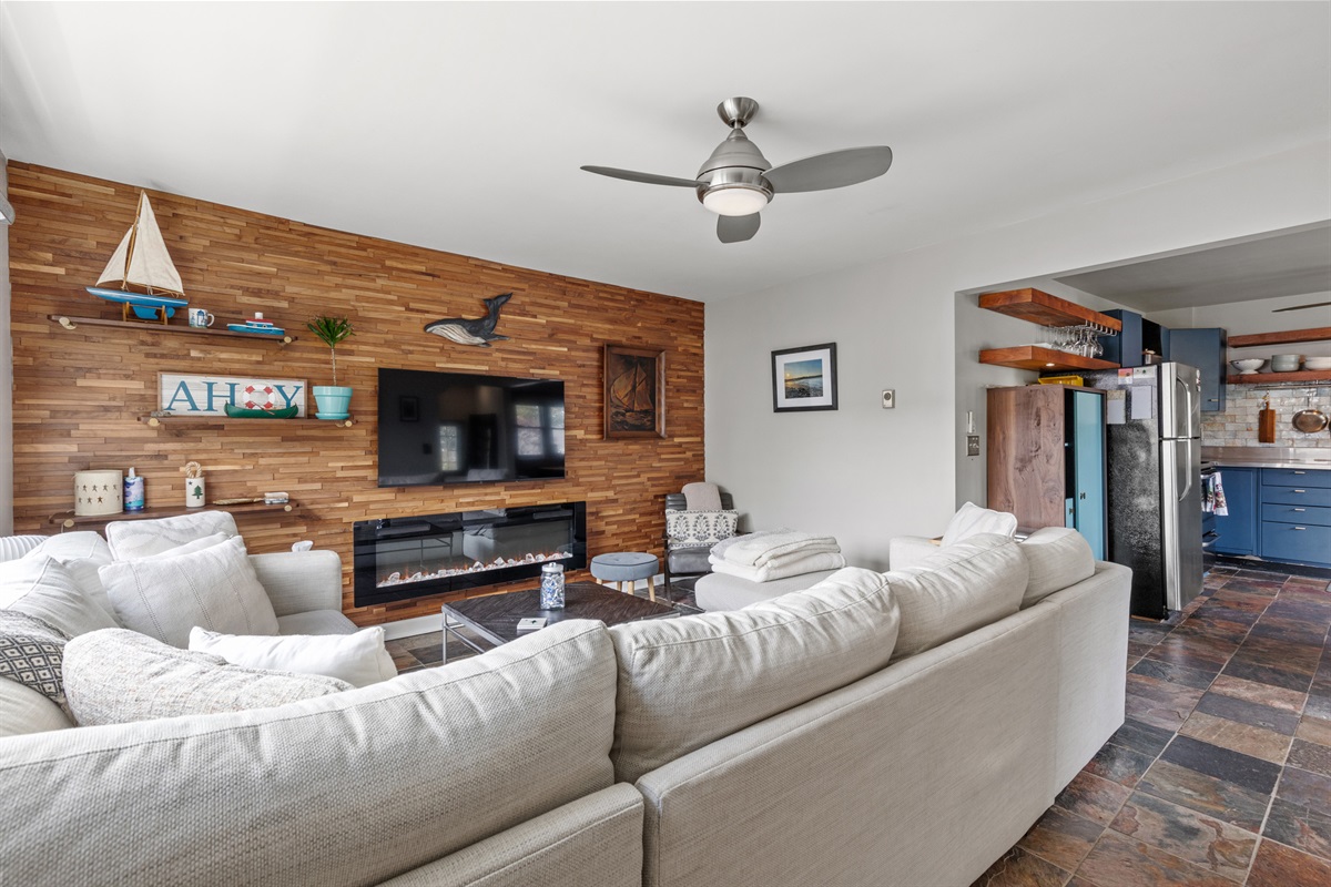 Spacious living room for movie nights!