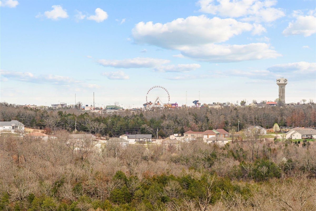 View from the balcony overlooking the area