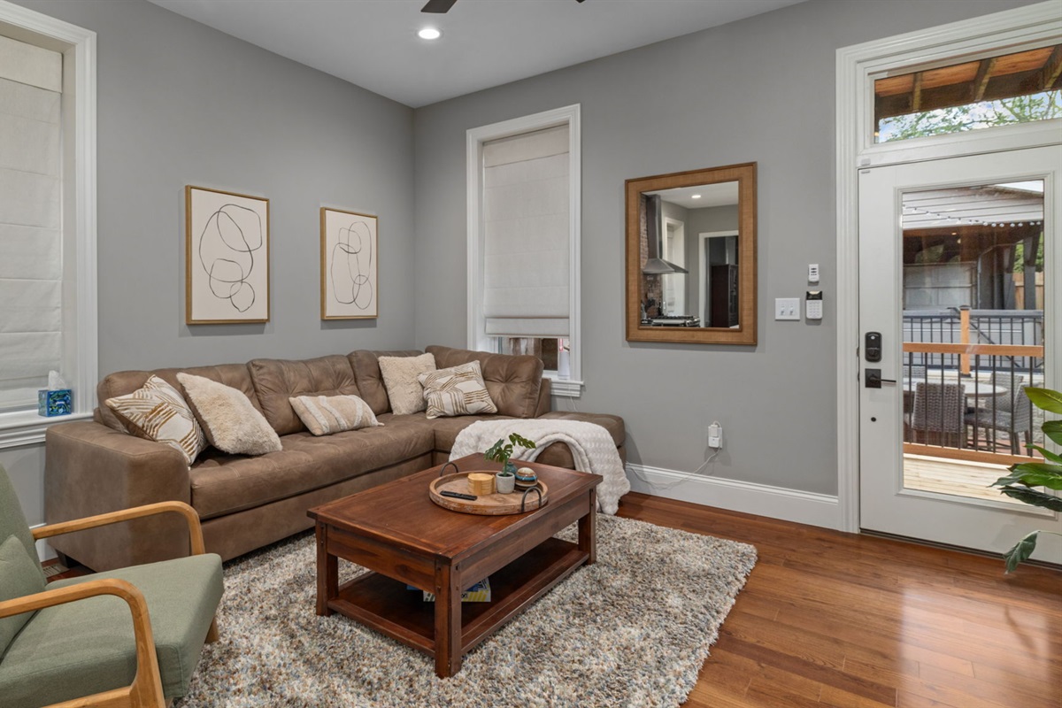 Spread out or snuggle up together after a busy day exploring the city!