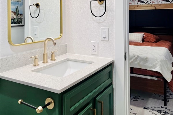 En suite bathroom