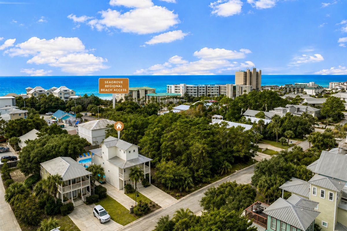 Enjoy the convenience of reaching the beach either by walking or using the golf cart.