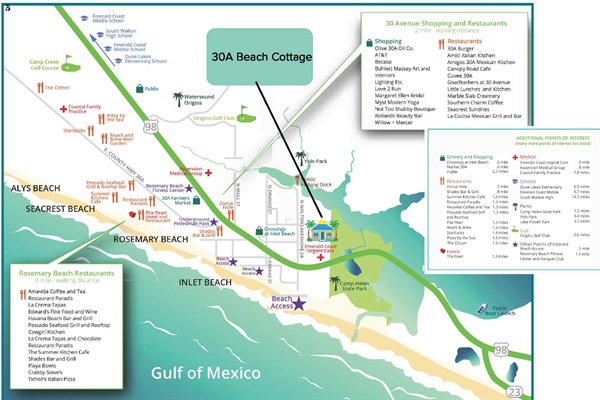 You're right in the heart of it all-this map highlights just how close the cottage is to everything you'll want to see, taste, and do.
