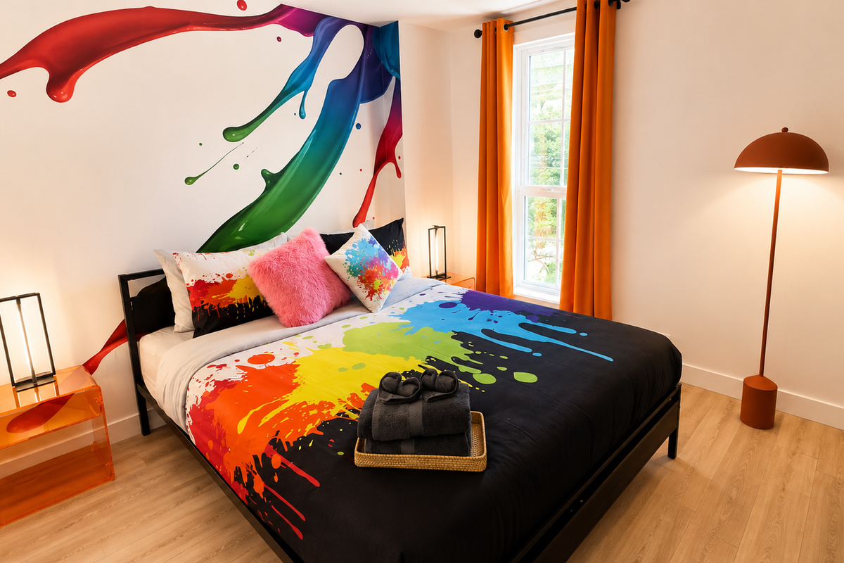 Queen bed