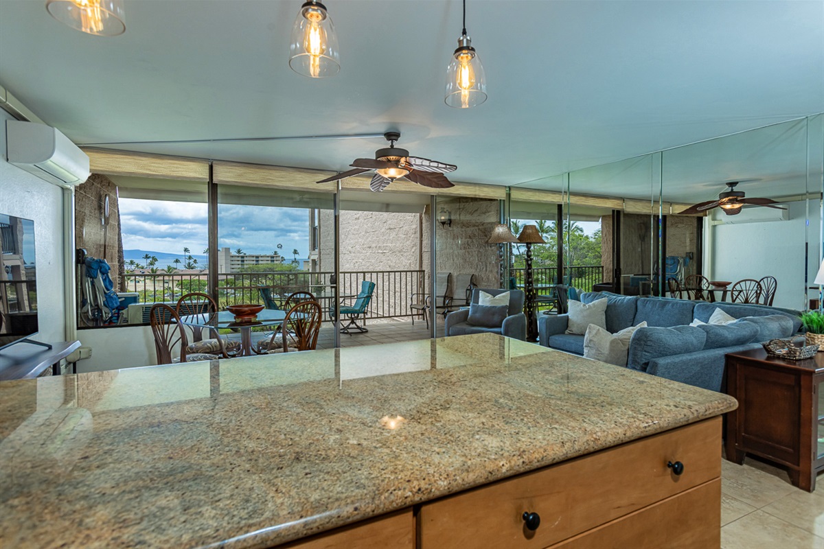 Counter space with a view