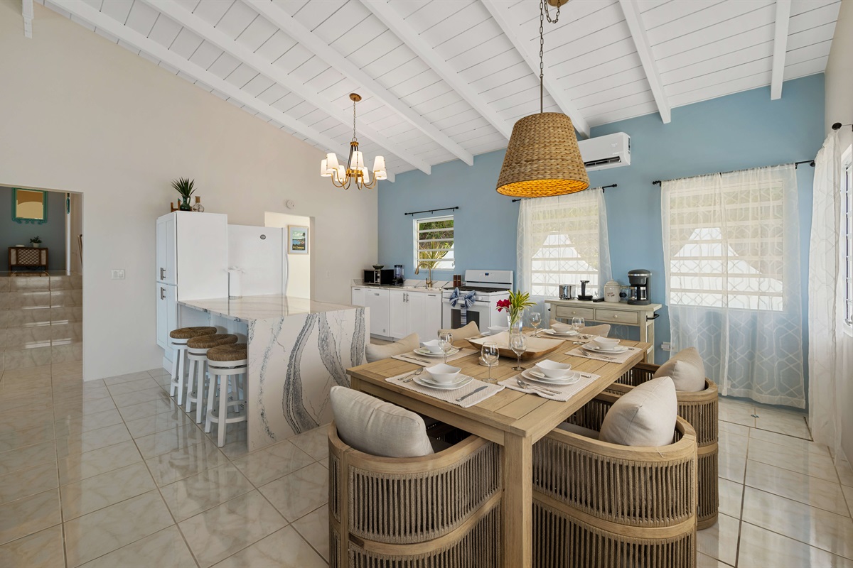 Natural light fills the main living area