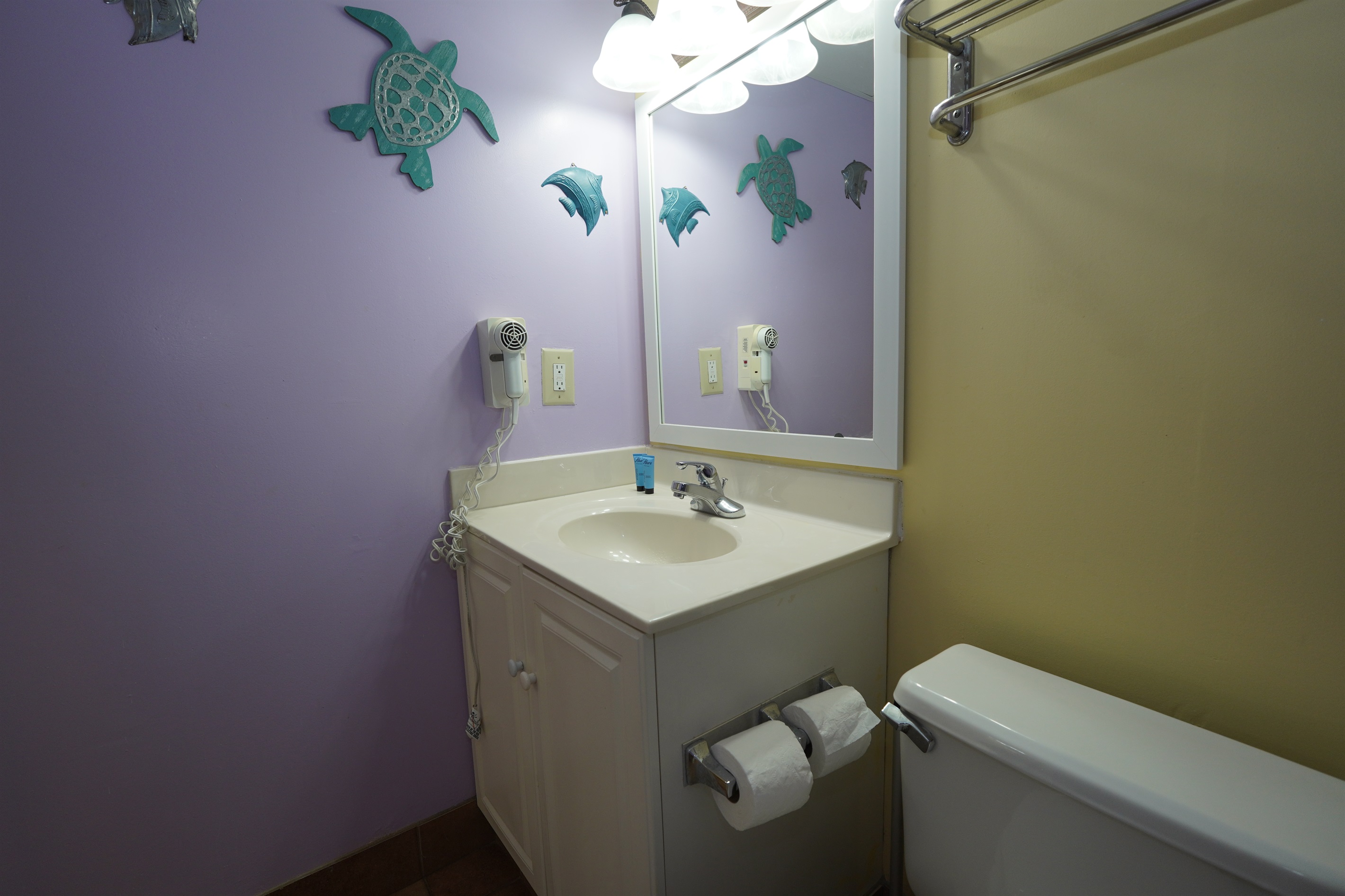 Full, shared bathroom