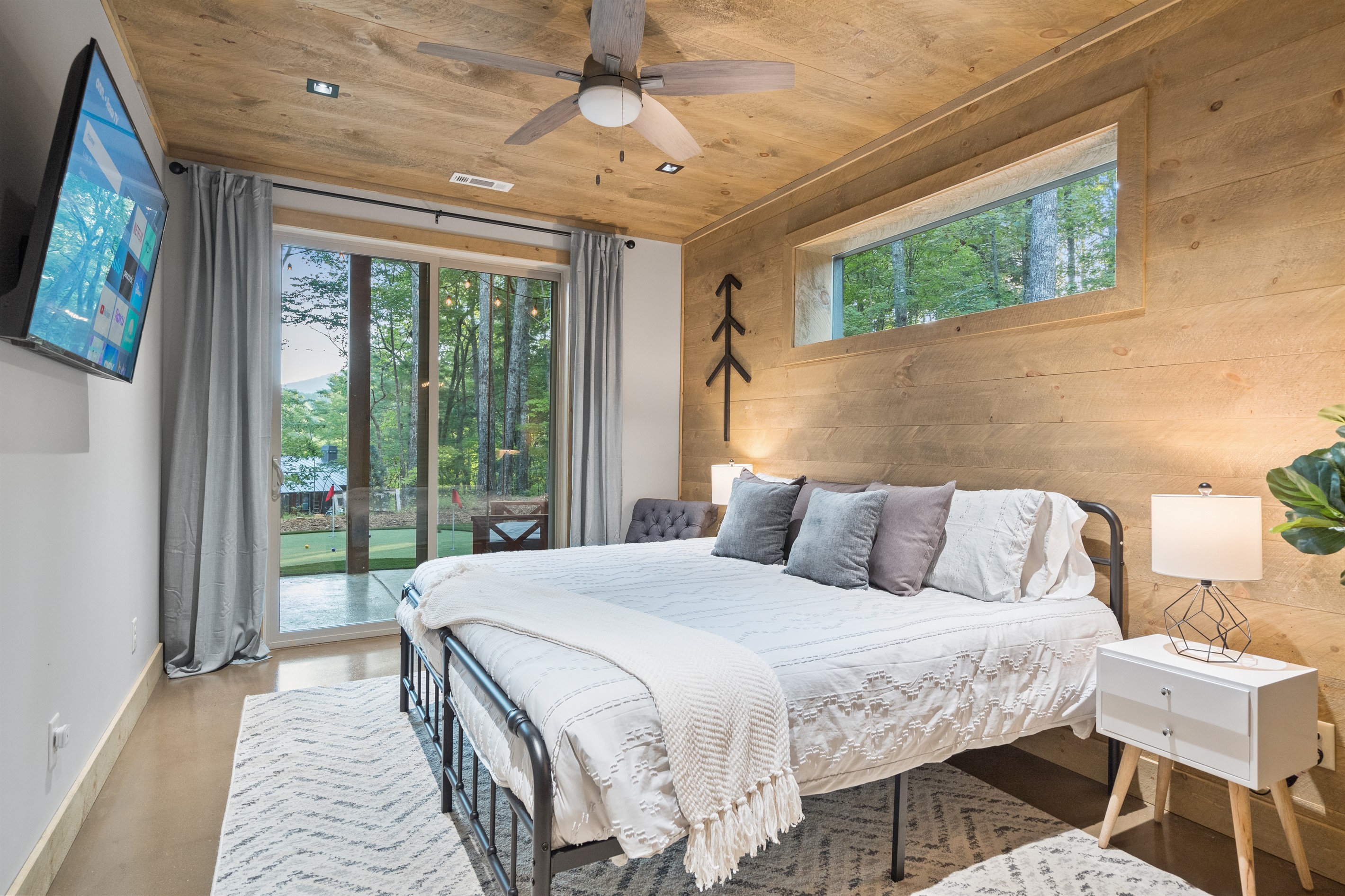 King Suite #3 with full view slider access to patio