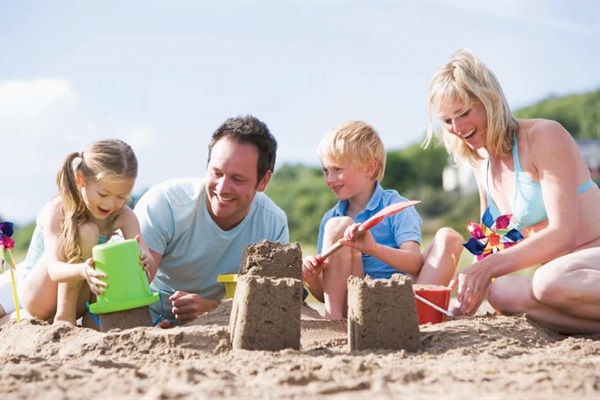 From sandy toes to towering castles, beach days are all about simple joys and family memories that last a lifetime.Sounds good
