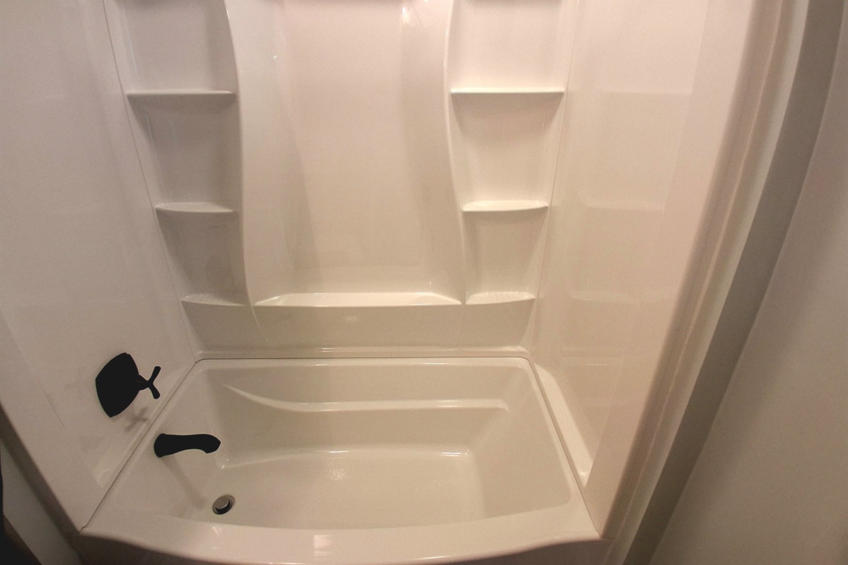 Master Bath. Actually, both bathroom 2 and 3 have this newer tub/shower combination.