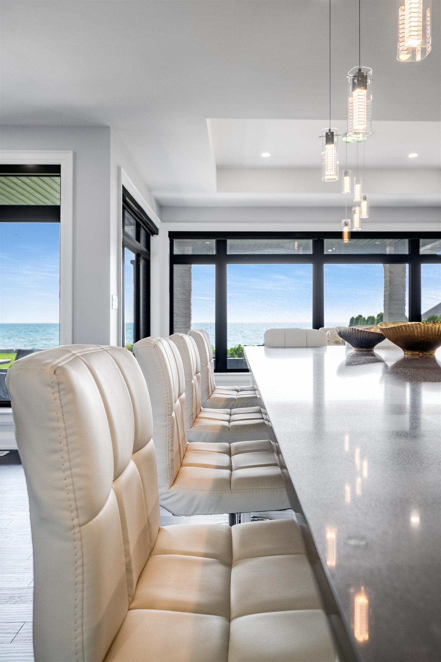 Sun-drenched dining space perfect for golden hour dinner parties