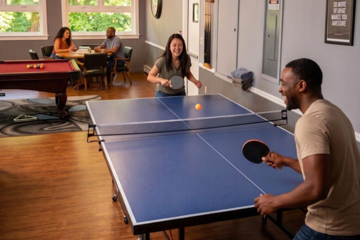 Ping Pong in Community (shared) Games Room