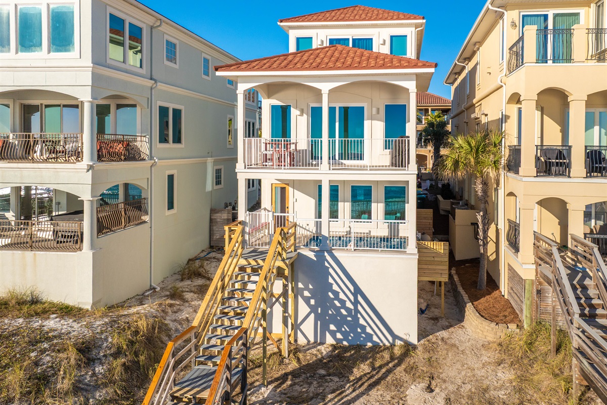 Direct Beach Access in the Heart of Destiny by the Sea: Your personal walkway connects the home to a private, community-exclusive beach. Enjoy peace of mind with 24/7 community security monitoring in Destin’s most prestigious neighborhood.