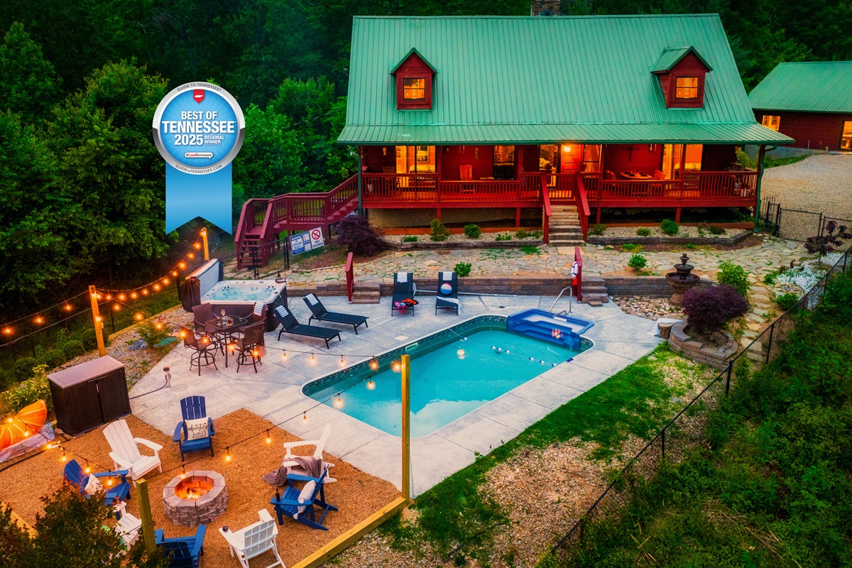 From the backyard oasis to the cozy yet spacious cabin to the detached game room and theater room, this amazing property has it all! Come see why we earned Best of TN Regional Winner in 2025!