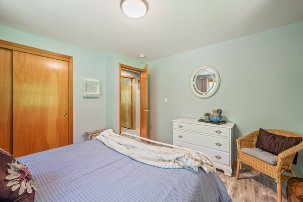 Bedroom #2 of 3: downstairs with Queen bed