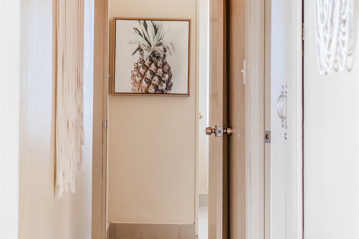 Elegant design details enhance the space