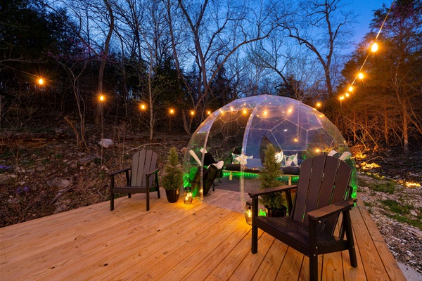 A private, glowing dome designed for stargazing, relaxing, and slow evenings with climate control for comfort in any season