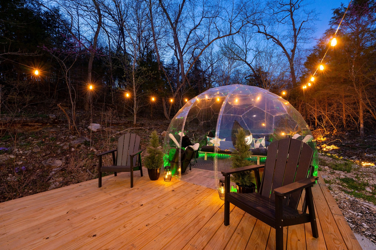 A private, glowing dome designed for stargazing, relaxing, and slow evenings with climate control for comfort in any season