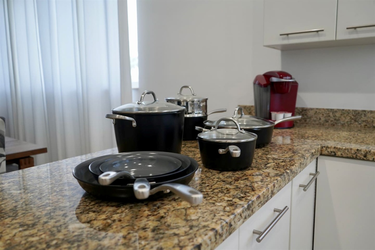Well stocked kitchen for all your cooking needs