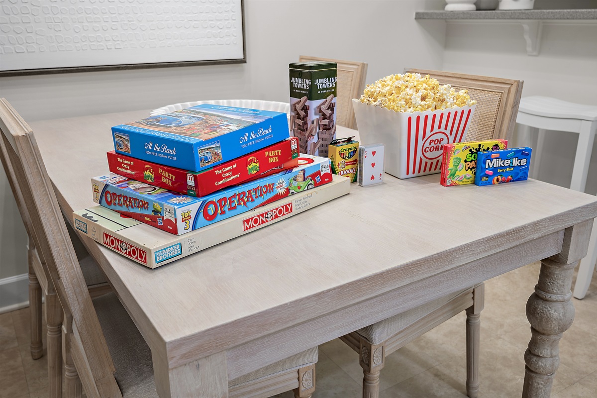 Complimentary Movie Night Package and Games