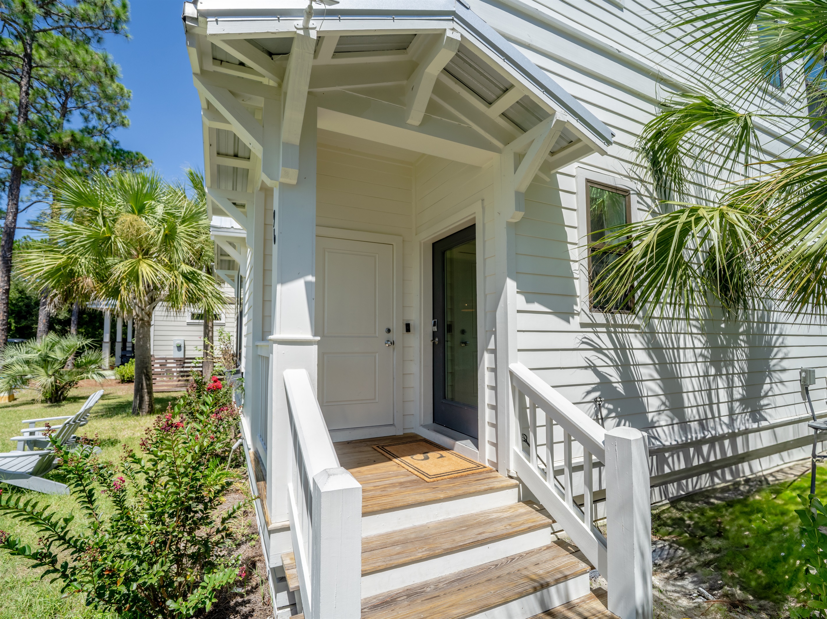 Porch leading to front door