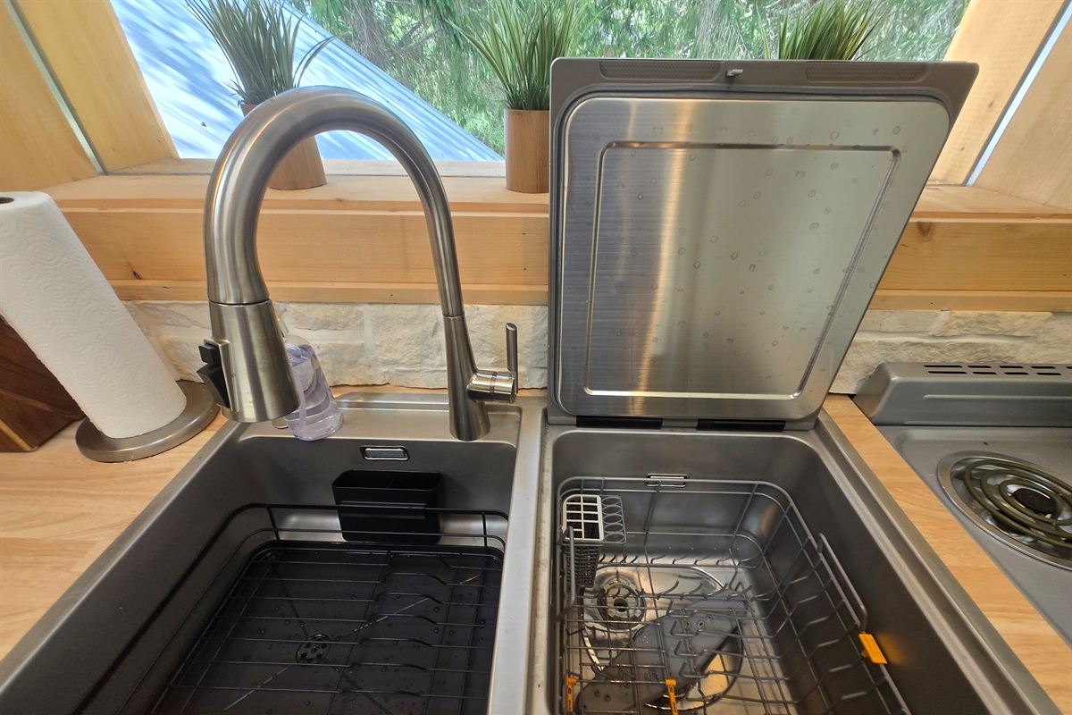 The Penthouse: Dishwasher/sink combo.