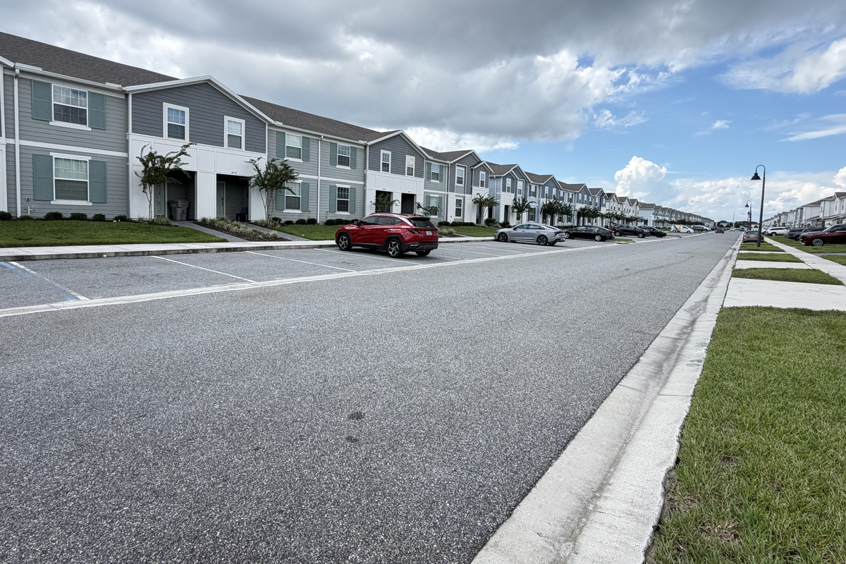 Parking is easy: two driveway spaces at the villa, with additional parking available right in front of the home.