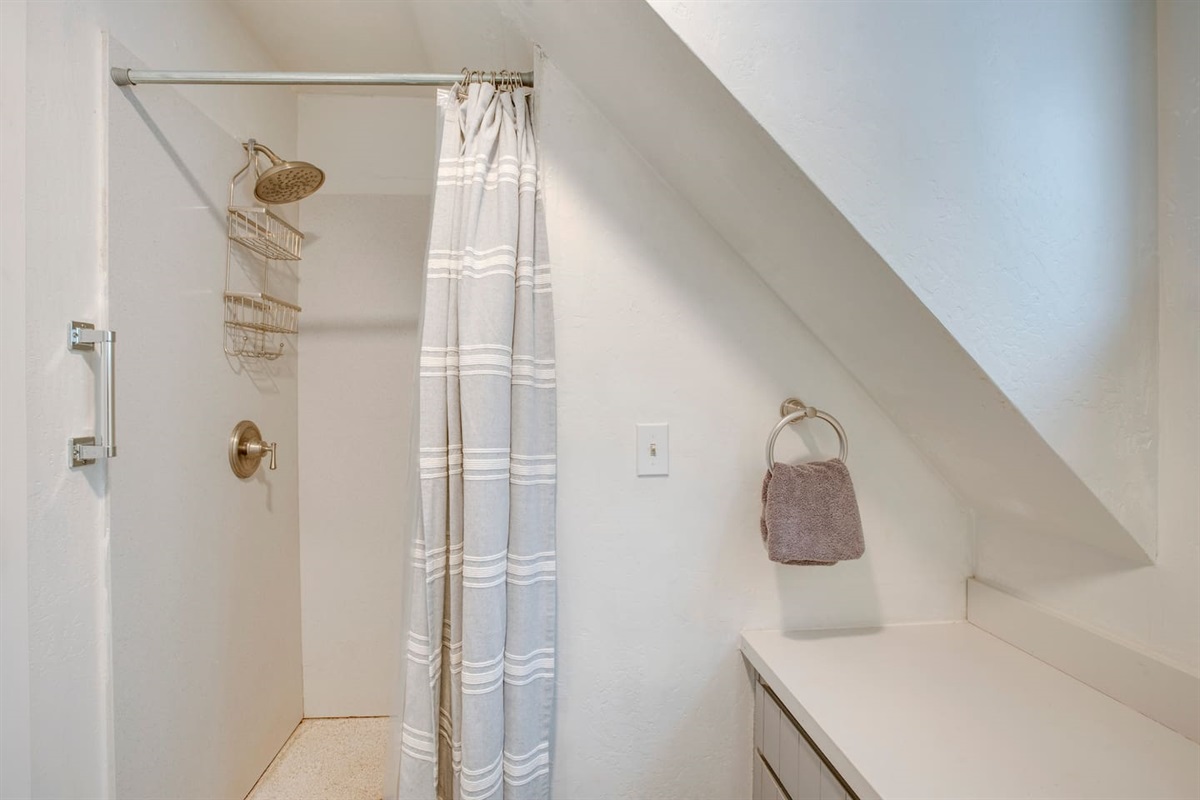 Fully-stocked bathroom