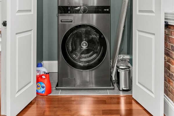Laundry access available on 2nd floor.  Ironing board, Iron, and detergent provided for your use.
