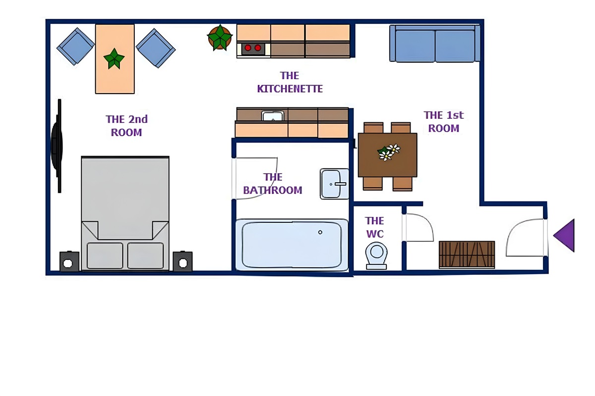 plan of the apartment