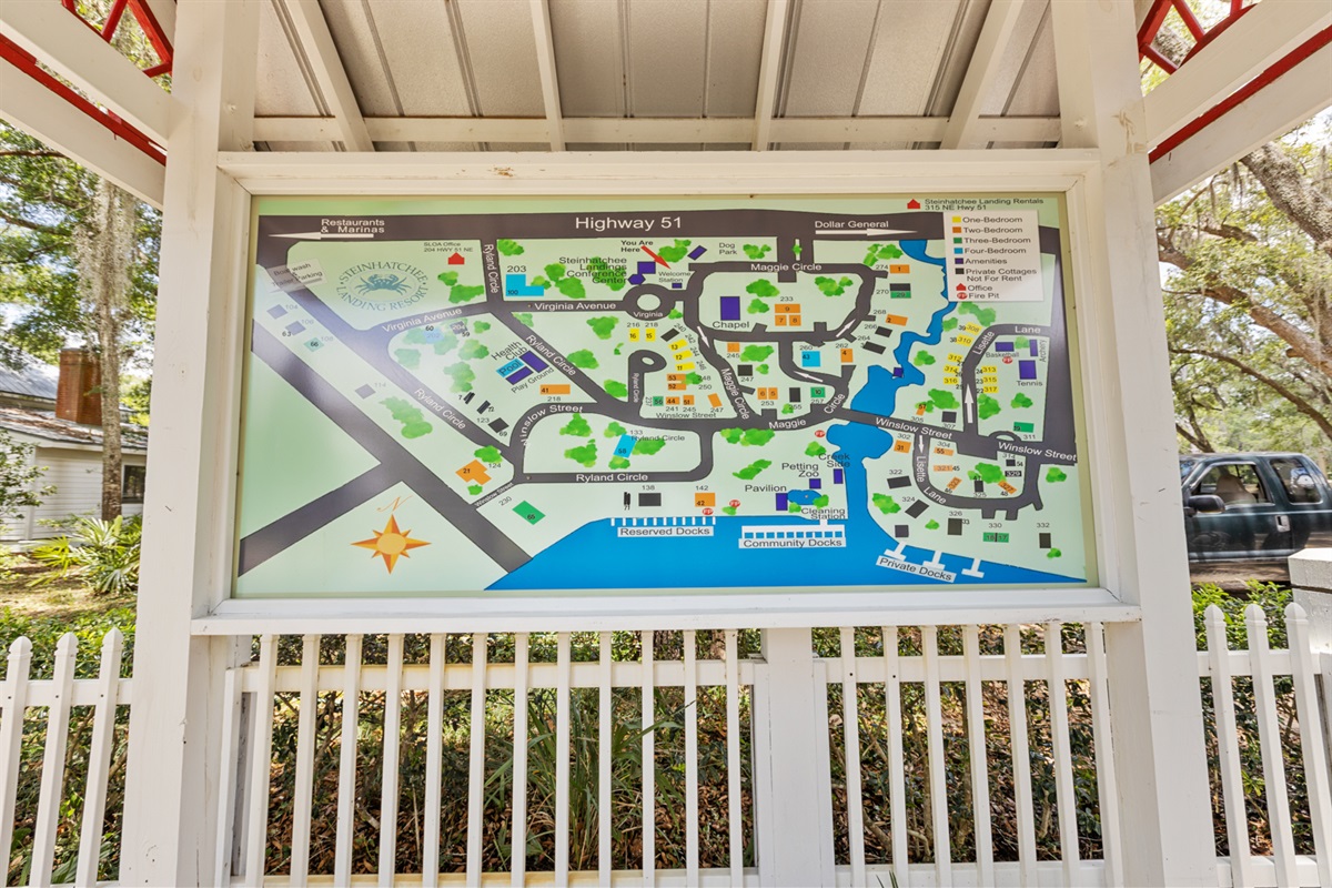 Map of Steinhatchee Landings