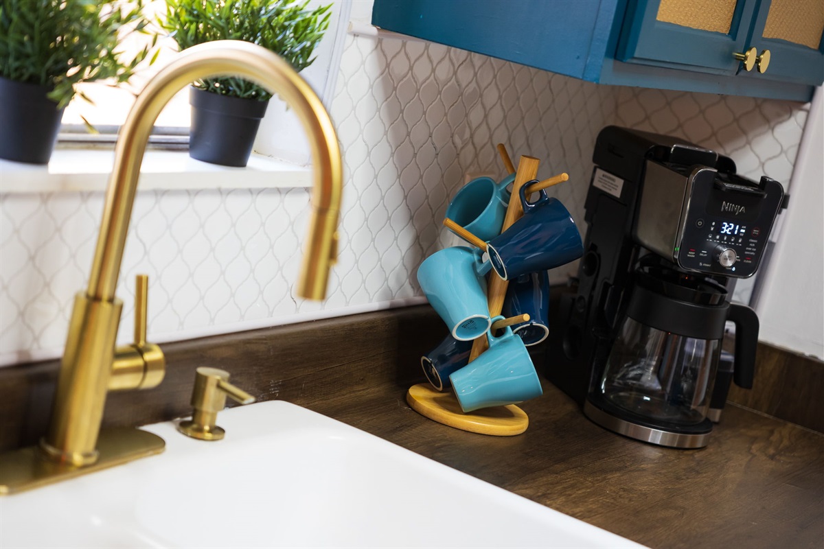 56 ounce coffee maker is ready for your morning cup of joe! Ground coffee required. Reusable filter included - just wash between uses!