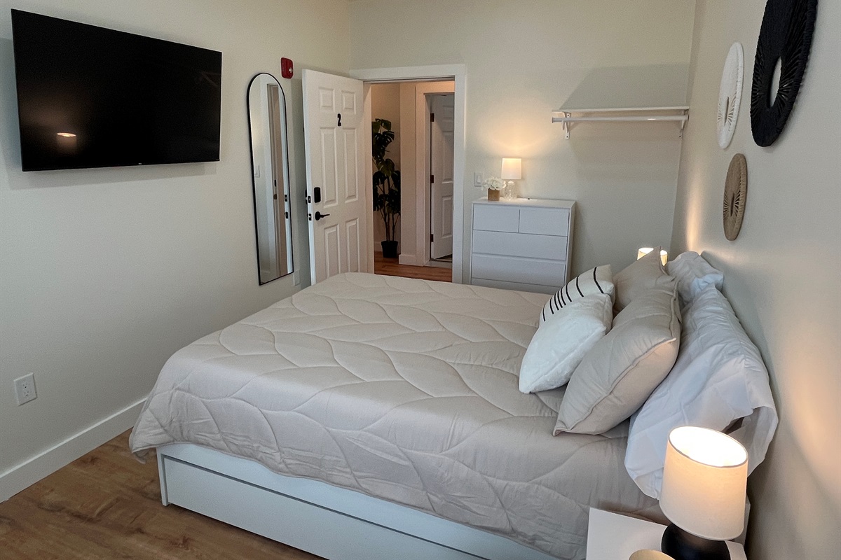 Sleeping area with SmartTV
