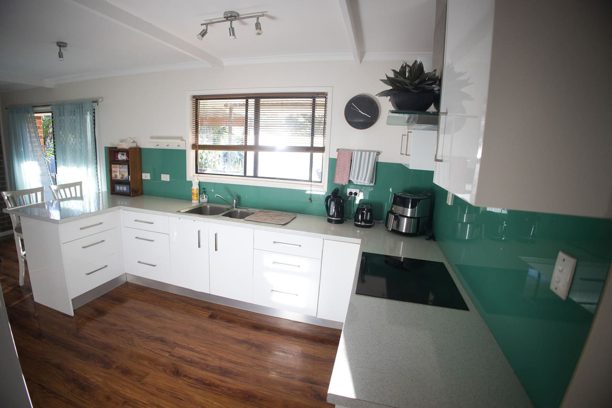 Full Kitchen with pots and pans and everything you need to feel right at home