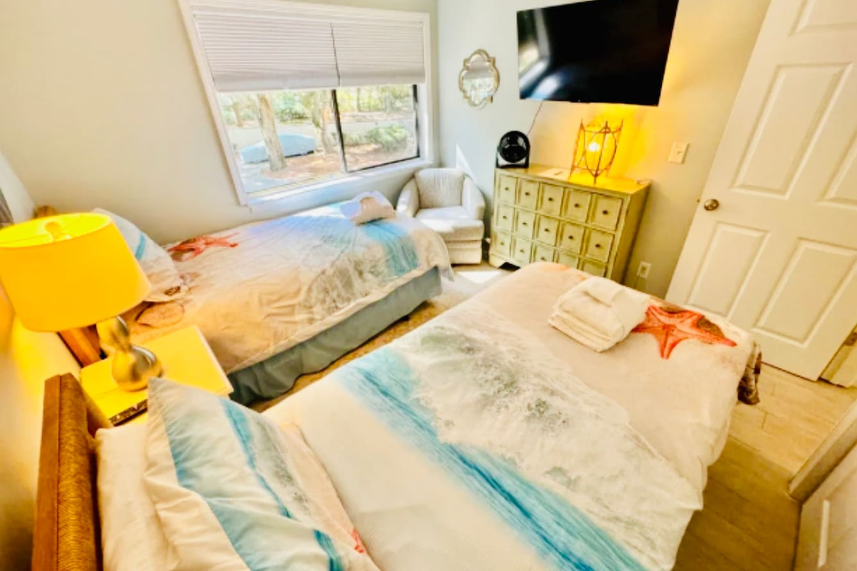 Bedroom with two beds