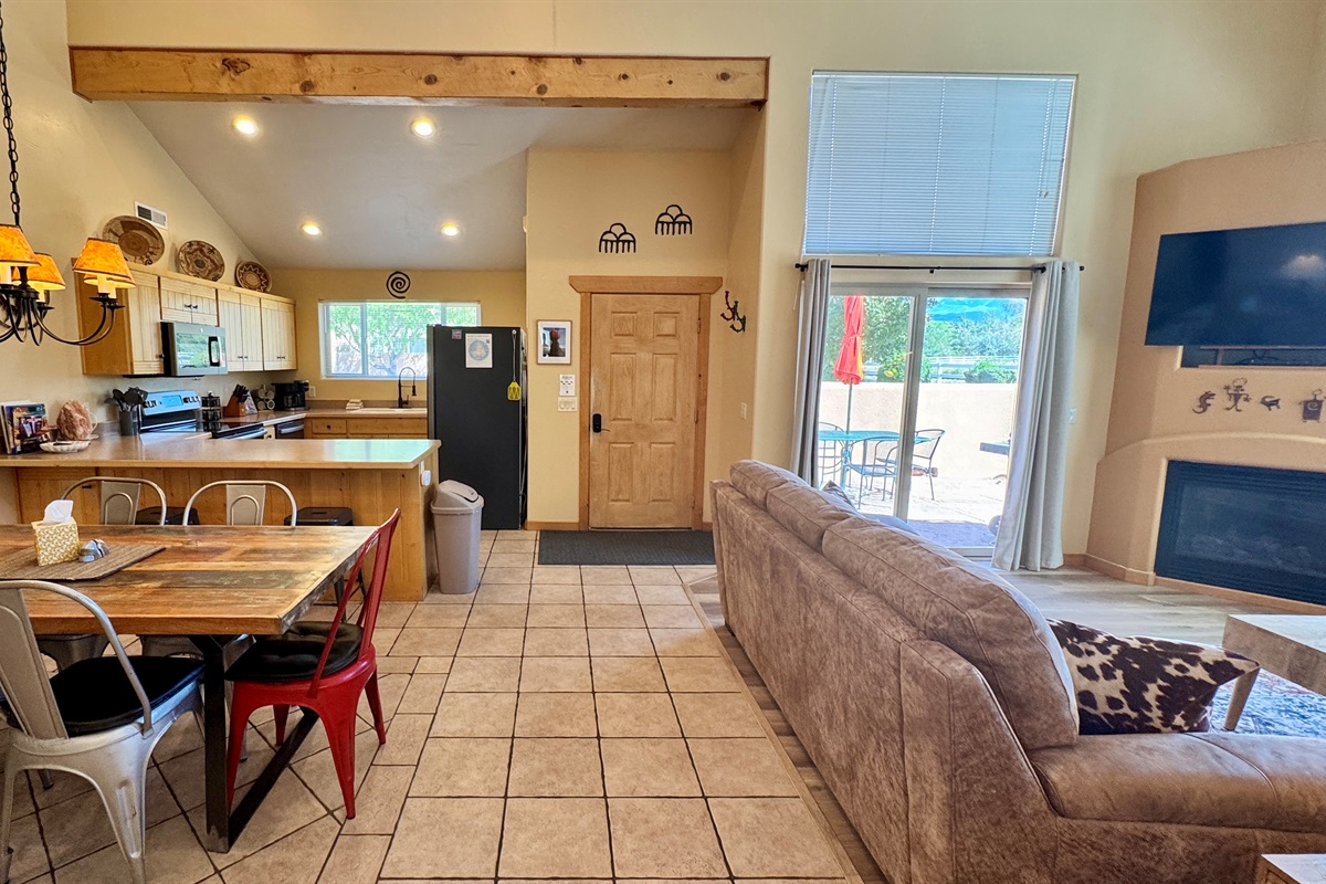 Open concept floor plan