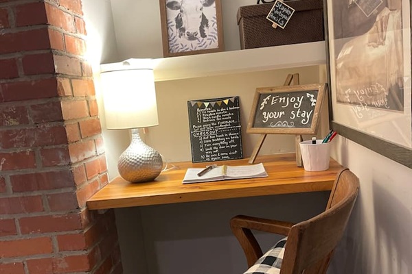 Dedicated work space!