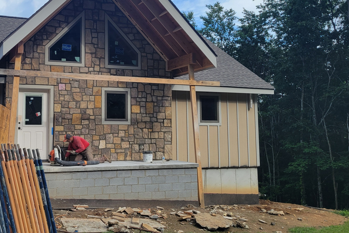Sneak peek: work on facade stone