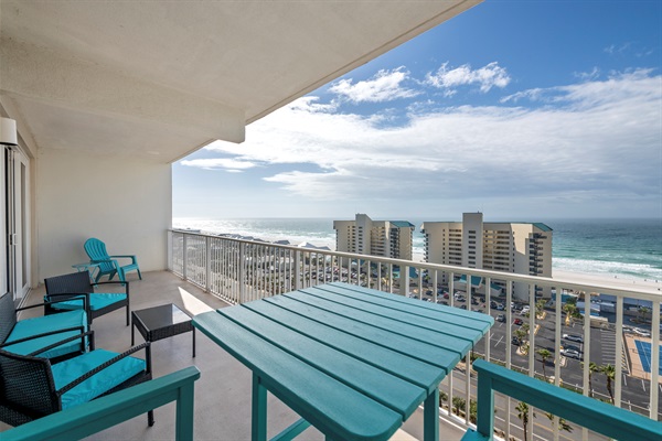 Balcony views looking east