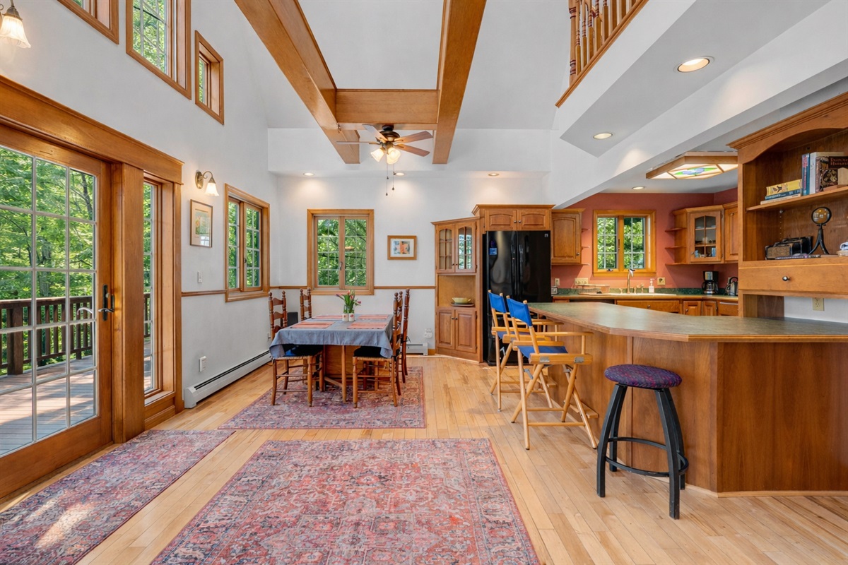 Deck is accessible in the warmer months 