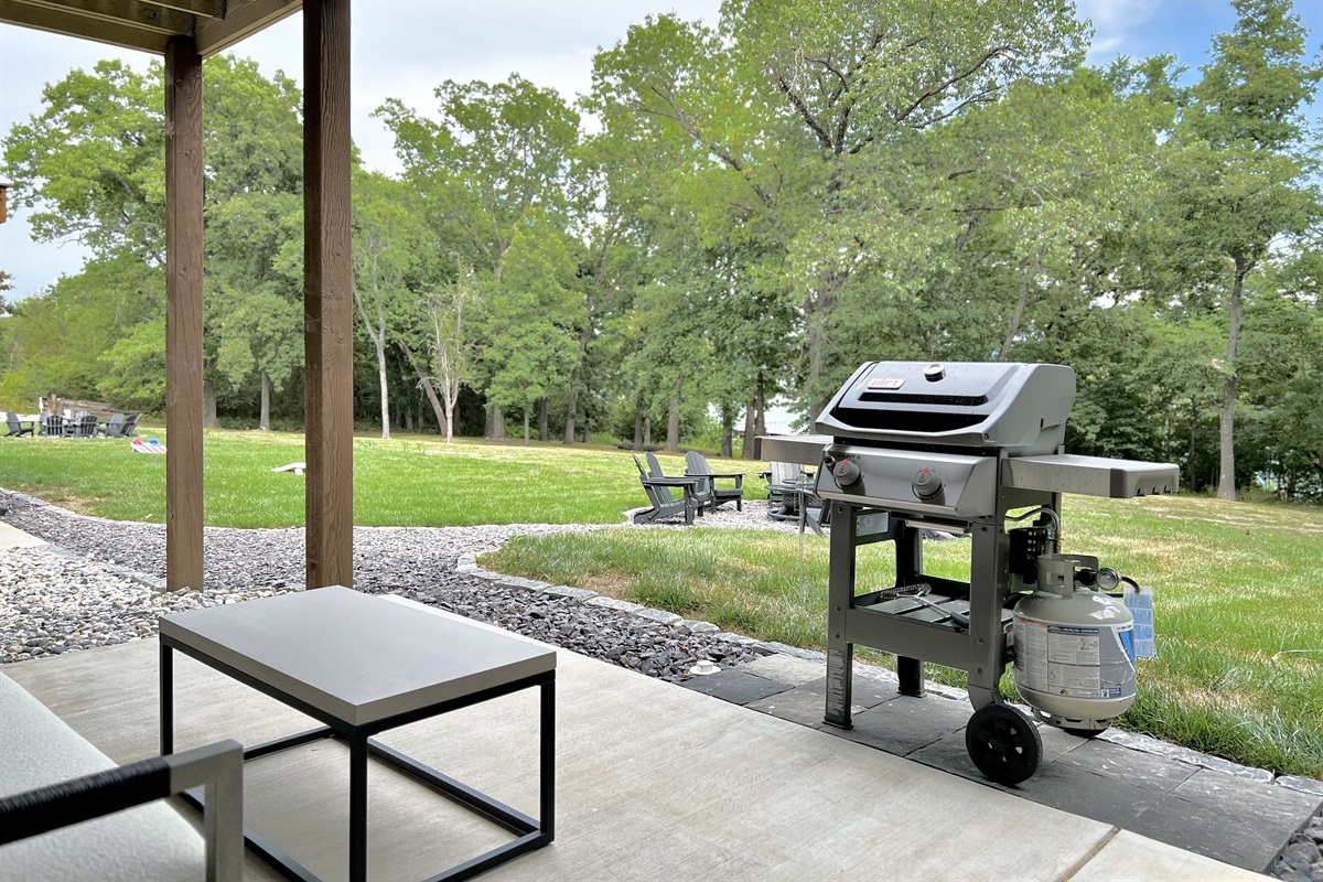 Private grill and access to share firepit!