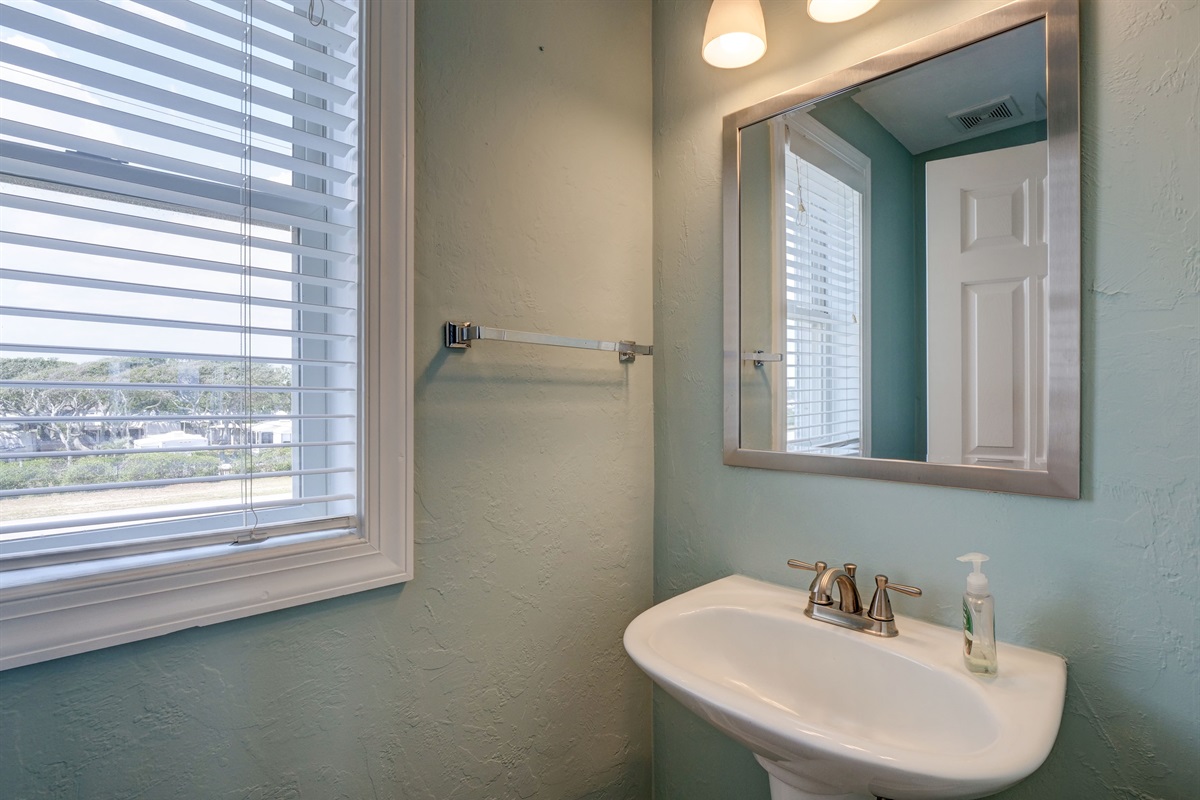 Powder room on main level