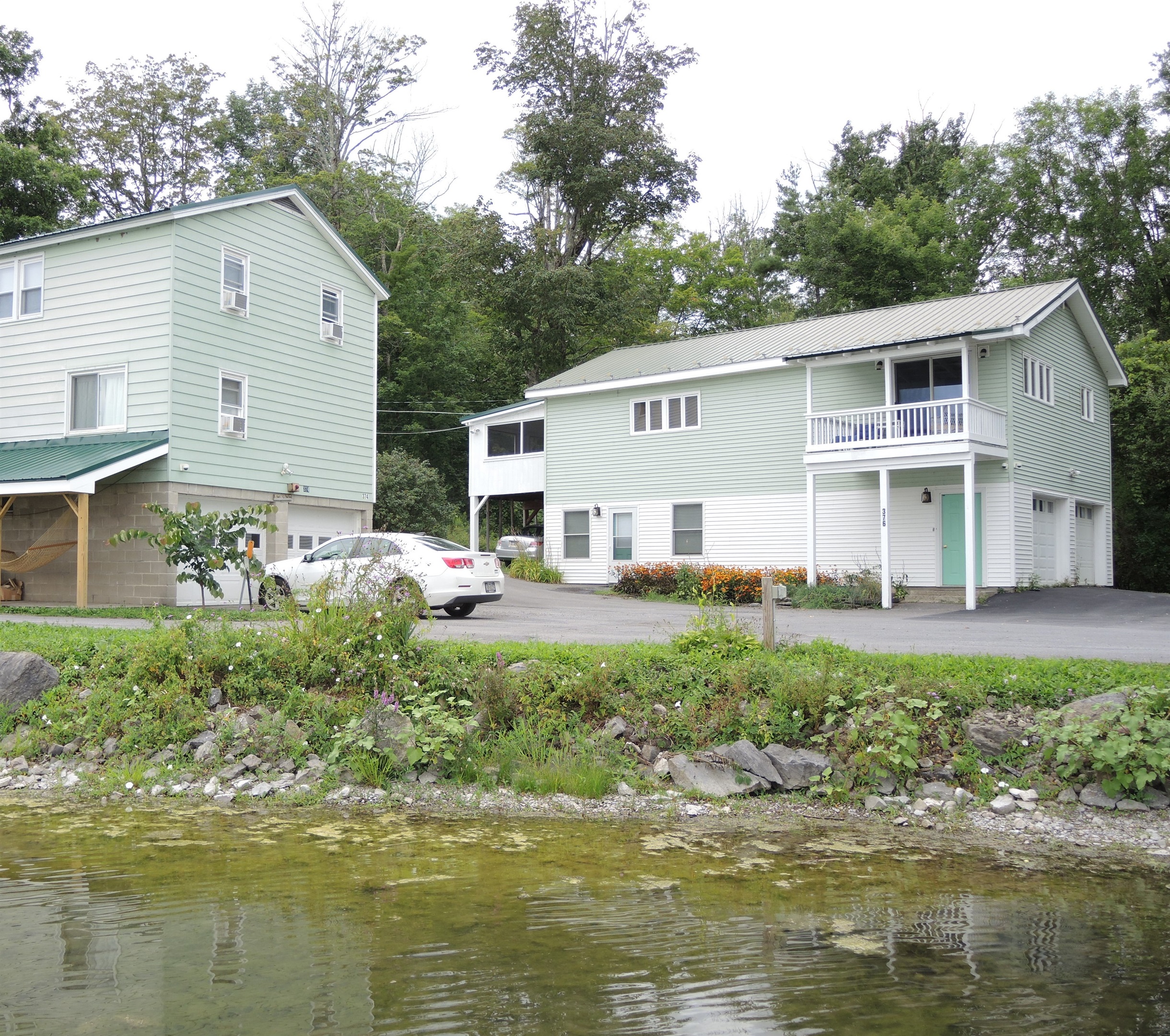 Trout Brook 3, left door in bldg on right